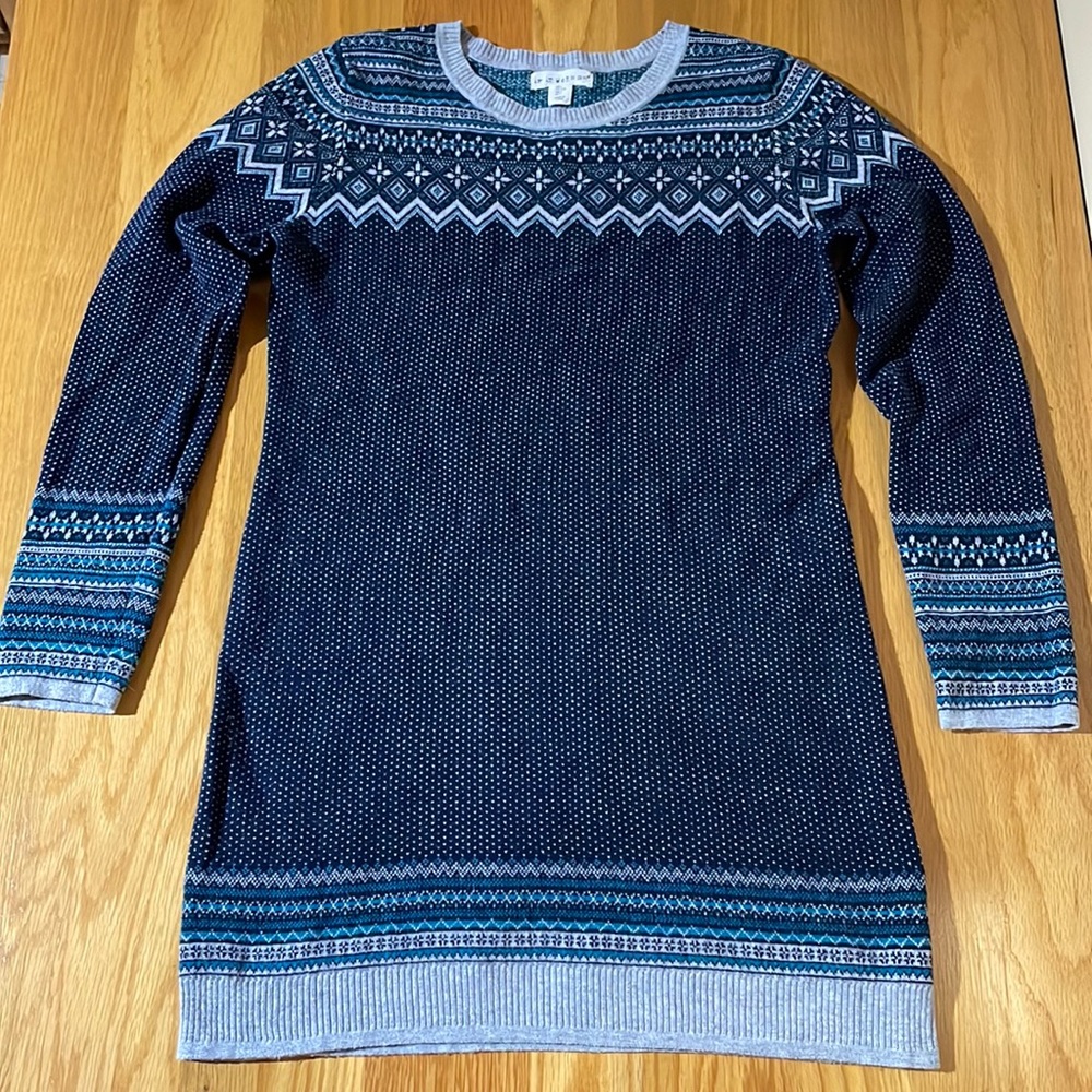 Long Sweater with Pattern